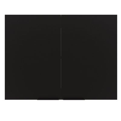 Armário Aéreo Bartira Rubi com 2 Portas, 1 Prateleira e 80cm Preto com Bege