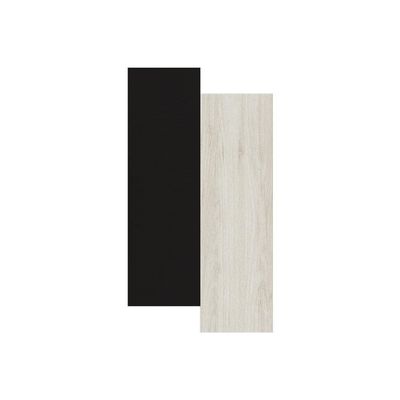 Armário Aéreo Bartira Rubi com 2 Portas, 1 Prateleira e 80cm Preto com Bege
