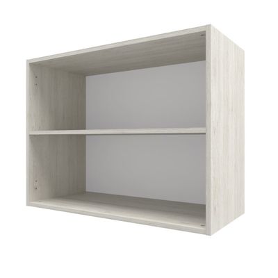 Armário Aéreo Bartira Rubi com 2 Portas, 1 Prateleira e 80cm Preto com Bege