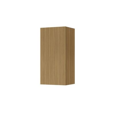 Armário Aéreo Nesher Rainha em MDF 15mm com 1 Porta e 1 Prateleira 40cm de Largura Nature