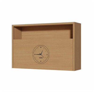 Armário Aéreo Nesher Condessa em MDF 15mm com 1 Porta Basculante e 1 Prateleira 120cm de Largura Castanho