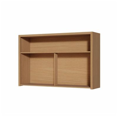 Armário Aéreo Nesher Condessa em MDF 15mm com 1 Porta Basculante e 1 Prateleira 120cm de Largura Castanho