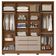 Guarda Roupa Casal Ambiente San Francisco 6 Portas Carvalho Fendi Com Espelho - Moval