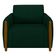 Kit 2 Poltronas Decorativas Para Sala De Estar 98cm Amaranto M22 Veludo Verde - Mpozenato