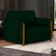 Kit 2 Poltronas Decorativas Para Sala De Estar 98cm Amaranto M22 Veludo Verde - Mpozenato