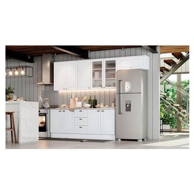 Cozinha Modulada Nova York 6 Peças Branco Hp Com Tampo Calcare – Henn