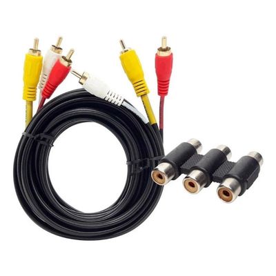 Cabo Extensor Prolongador Rca Emenda+ Cabo Hdmi 5 Mts
