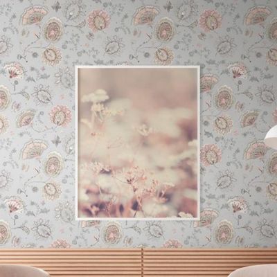 Papel de Parede House of Turnowsky Floral Cinza 388993