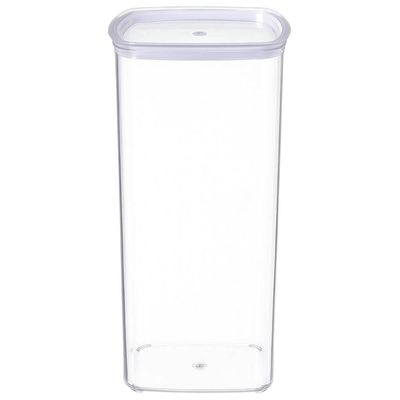 Pote Plástico 2L Transparente Organizador Mantimentos Grãos Massas Cinquetti