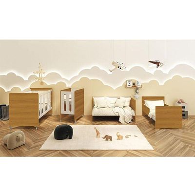 Berço Americano Evolution 4 Em 1 Areia Acetinado Savana- Reller