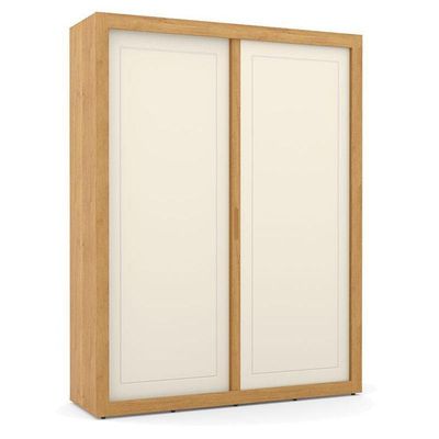 Berço Americano Com Capitonê New Boucle E Guarda Roupa Tutto New 2 Portas Freijó Off White - Matic