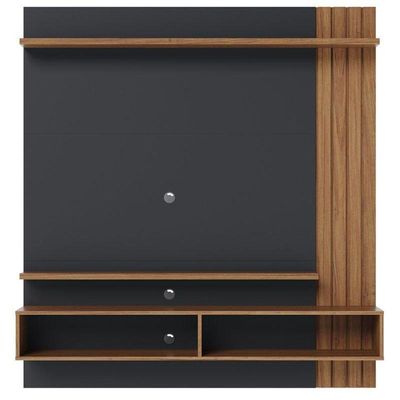 Painel Para Tv Home Suspenso Juriti 1.5 Noce Milano Preto Acetinado – Colibri