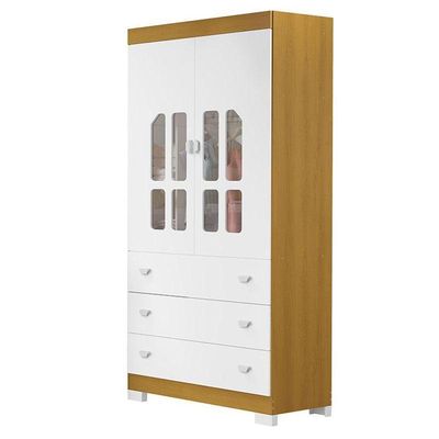 Guarda Roupa E Cômoda Infantil New Katatau Branco Acetinado Savana ? Reller
