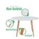 Conjunto Mesa Redonda Leda Saarinen 80cm Com 4 Cadeiras Estofadas – Design Moderno E Conforto