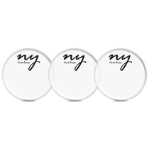Kit 3 Peles Clear Transparente para Bateria 18" New York