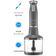 Mixer de Alimentos Cinza Lunar Inox 600W 3 em 1 Copo 700ml Elgin 110V