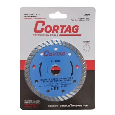 Disco De Corte Diamantado Turbo Cortag 110mm