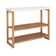 Estante Aparador Buffet Gold Com 2 Prateleiras Luxo Branco