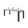 Mesa De Jantar Bronx U 200x90x77cm Brmj9200u Branco Tx - Est.preta Branco Tx/est.preta