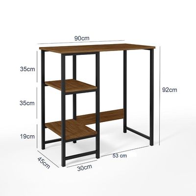 Bancada Gourmet Industrial Klm Store Preto-imbuia