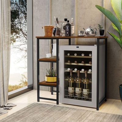 Bancada Gourmet Industrial Klm Store Preto-imbuia