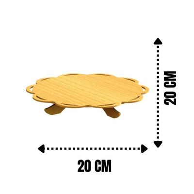 Bandeja De Bolo Com Suporte Em Mdf