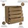 Comoda 4 Gavetas 91 Cm M260 Kappesberg Nogueira