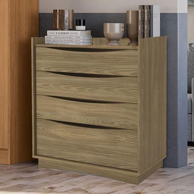 Comoda 4 Gavetas 91 Cm M260 Kappesberg Nogueira