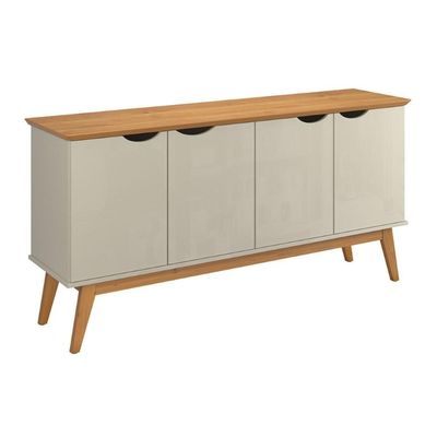Buffet Com 4 Portas Capela Off White Cinamomo