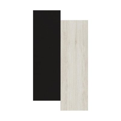 Armário Aéreo Bartira Rubi com 2 Portas, 2 Prateleiras 120cm Preto com Bege