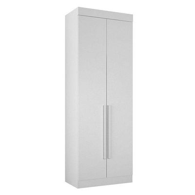 Quarto De Solteiro Modulado 11 Portas Orion Branco – Leifer Móveis
