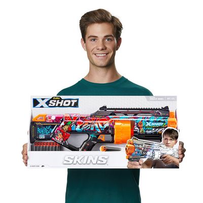 Lançador X-Shot - Skins - Last Stand - 16 Dardos - Graffiti