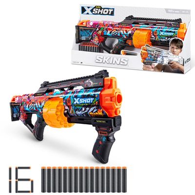 Lançador X-Shot - Skins - Last Stand - 16 Dardos - Graffiti