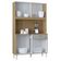 Cozinha Kit Cassia 8 Portas Damasco Ripado Off White- Poquema