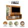 Estante Home Theater Frizz Plus Cinamomo Off White - Madetec