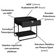 Mesa De Cabeceira 1 Gaveta Organica 60 Cm 28061 Artesano Nero Preto