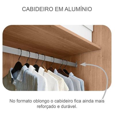Guarda Roupa Casal Medelim 3 Portas 6 Gavetas Cumaru 25 Fendi Com Espelho – Novo Horizonte