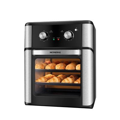 Fritadeira Air Fryer Forno Oven 12L Mondial Preto 2000W - AFON-12L-AB 127V