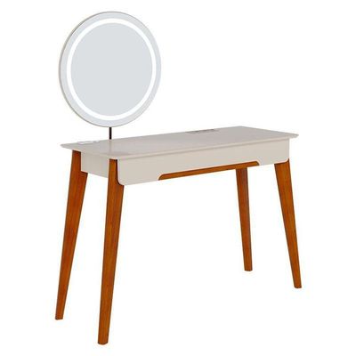 Penteadeira Ambiente Jazz Off White Com Led - Imcal