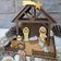 Presépio de Natal Pequeno em MDF 4mm Colorido 19x15x18cm Montável com Caixa