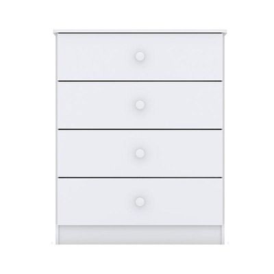 Cômoda Infantil Labirinto Branco Brilho – Henn