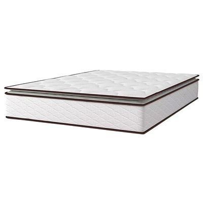 Colchão de Casal Umaflex New Itália com Molas Ensacadas e Pillow Top D26 25x138x188cm Branco com Marrom