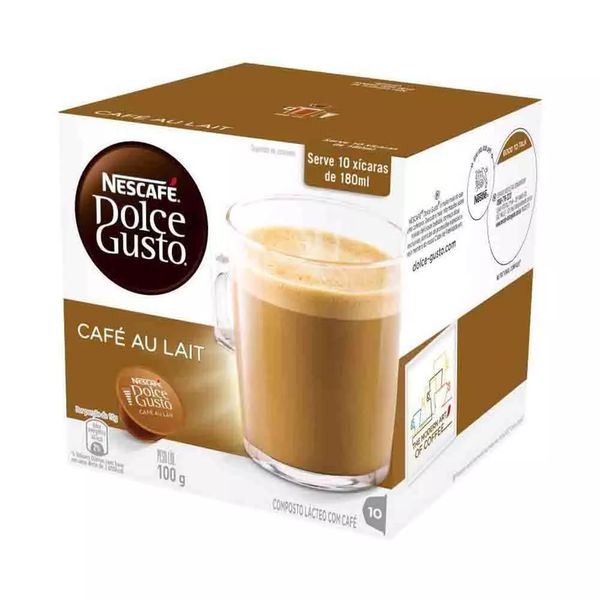 Cápsulas Nescafé Dolce Gusto Espresso Café Au Lait 10 Unidades 100g Cápsulas Nescafé Dolce Gusto Espresso Café Au Lait 10 Unidades 100g