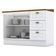 Balcão De Cozinha 120 Cm Nova York Branco Com Tampo Nature – Henn