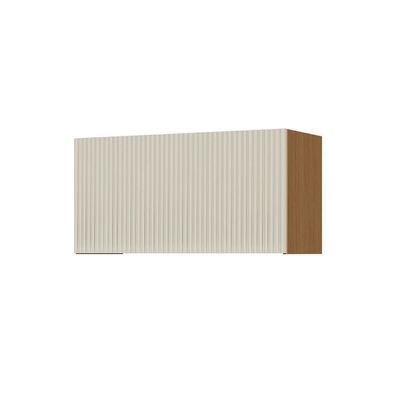 Armário Aéreo Geladeira Nesher Simone Mendes com 1 Porta Basculante 80 cm Castanho