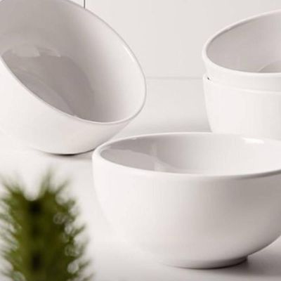Bowl Melamina 9x4,5cm Branco Serenata Cumbuca Tigela Fruta Sobremesa Cereais Ingredientes Haus Concept