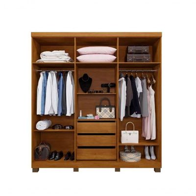 Guarda Roupa Milão 6 Portas 100% Mdf Benetil Móveis - Cinamomo