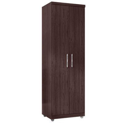 Armário Multiuso Organizador 2 Portas Sabrina 60cm Castanho