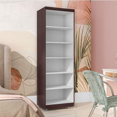 Armário Multiuso Organizador 2 Portas Sabrina 60cm Castanho