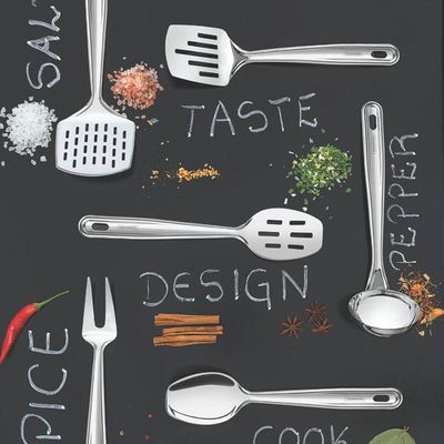 Colher de Arroz Tramontina Extrata em Aço Inox 31cm Servir Buffet Cozinha